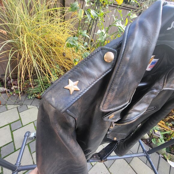 Vintage Schott Perfecto Leather Jacket size 40 - Picture 9 of 16